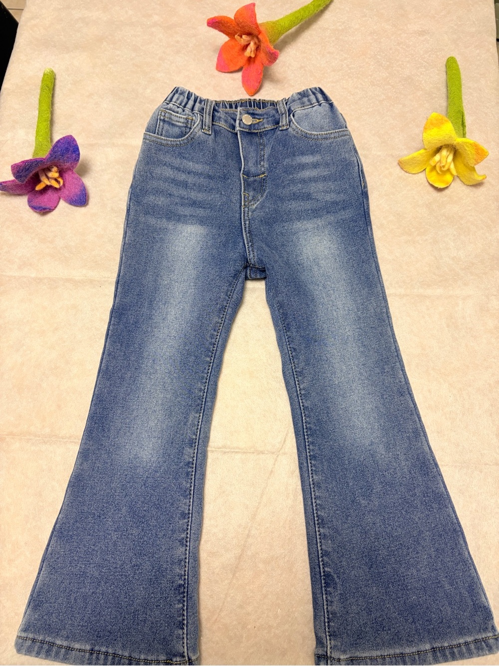 High-Rise Blue Flared Women’s Jeans THERMAL